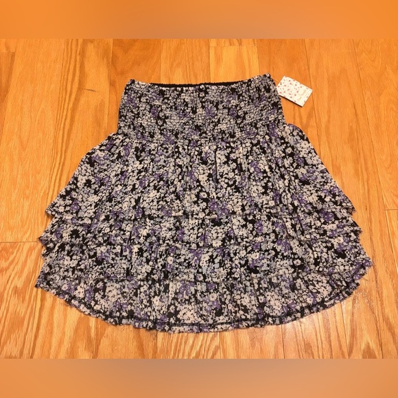 Free People Dresses & Skirts - NEW! FREE PEOPLE Crinkle Pleat CONVERTIBLE ASYMETRICAL Smocked TOP SKIRT Size S